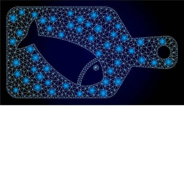 网眼明亮，鱼片切板带光图片下载