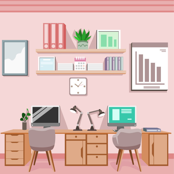 创造性的工作场所现代的开放空间空无一人图片下载