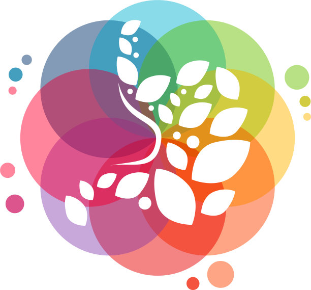 多彩自然胃标胃标图片下载