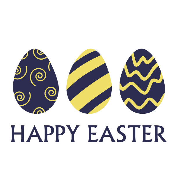 带有彩蛋的复活节卡片。复活节快乐卡。图片下载