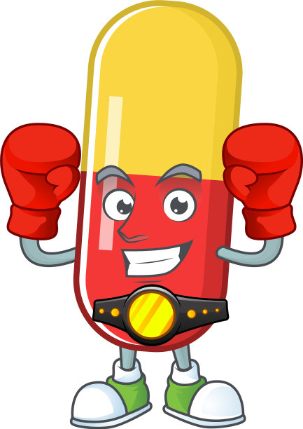 一个红黄相间的拳击运动员图片下载