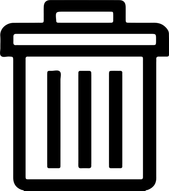 Bin图标孤立在白色背景上图片下载