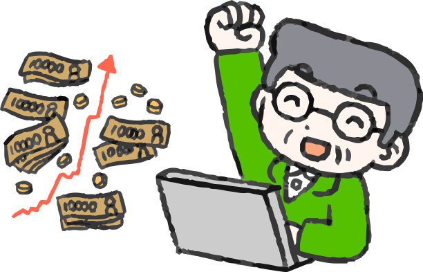 一个投资赚了很多钱的老头图片下载