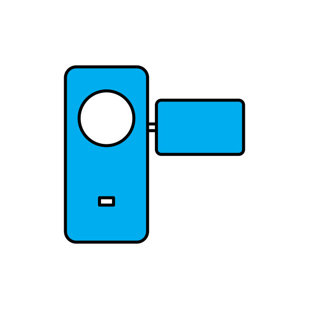 摄像机平面图标设计模板图片下载