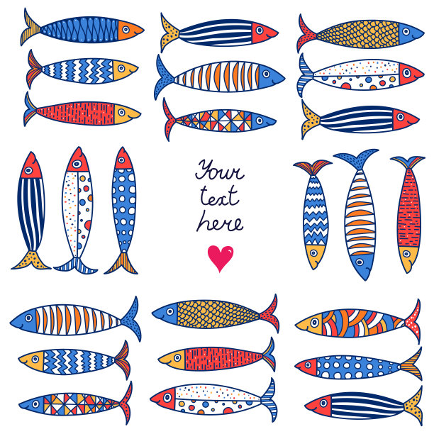 可爱的沙丁鱼。图片下载