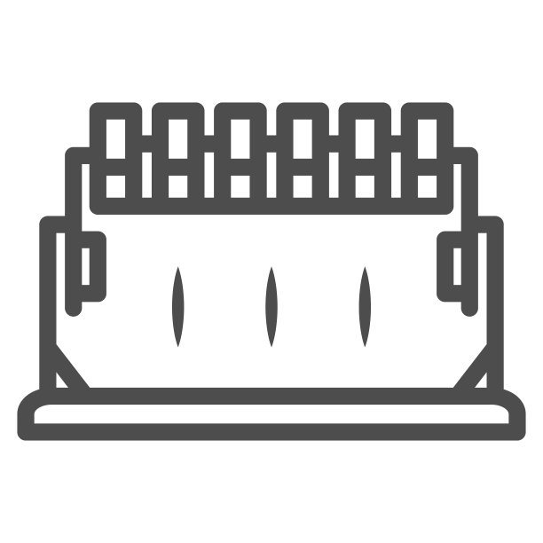 自由落体骑线图标，游乐设施概念，吸引顶部旋转标志上的白色背景，公园吸引力图标轮廓风格的移动概念和网页设计。矢量图形。图片下载