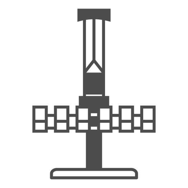 极端滚轮下固体图标，游乐设施概念，吸引大射击标志的白色背景，自由落体骑在移动概念和网页设计风格图标。矢量图形。图片下载