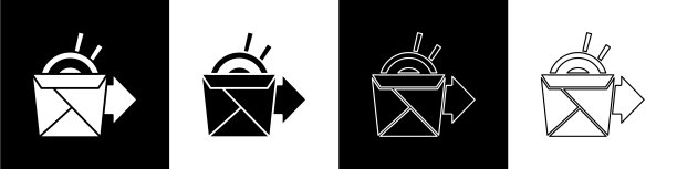 设置在线订购和送面图标图片下载