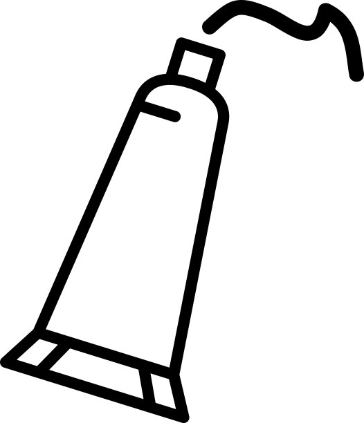 牙膏图标设计矢量插图图片下载