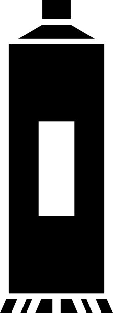 牙膏图标设计矢量插图图片下载