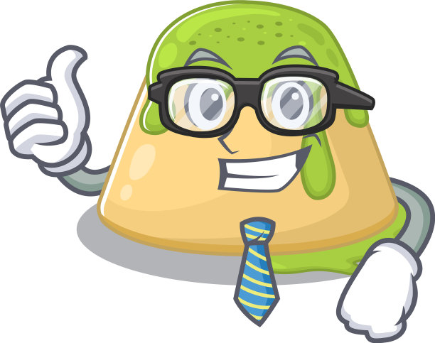 布丁绿茶商人卡通人物图片下载