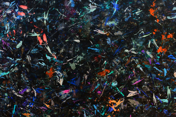 抽象绘画的背景。颜色纹理。笔触的油漆。现代艺术。当代艺术。色彩斑斓的画布。随机的水彩滴。图片下载