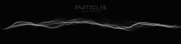 声波插图。音乐粒子抽象技术背景。矢量声波技术背景。音乐均衡器，显示音频波与音乐波。每股收益10。图片下载