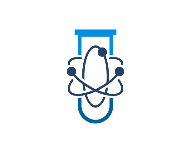 里面有原子符号的瓶子实验室图片下载