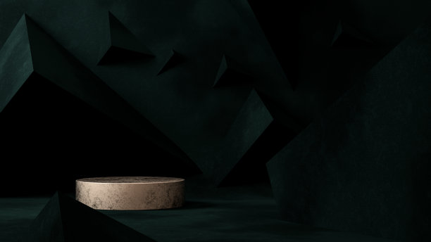 产品植入模型，3d背景与石材讲台，大理石基座，时尚行业，对象展示，化妆品展示。三维渲染图片下载