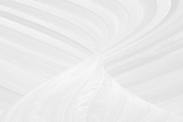 柔软的织物，干净的编织，美丽的抽象光滑的曲线形状，装饰时尚的纺织品白色背景图片下载