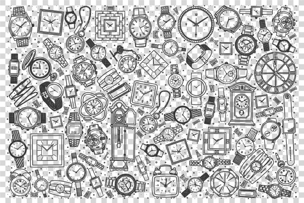 手表店涂鸦套装图片下载