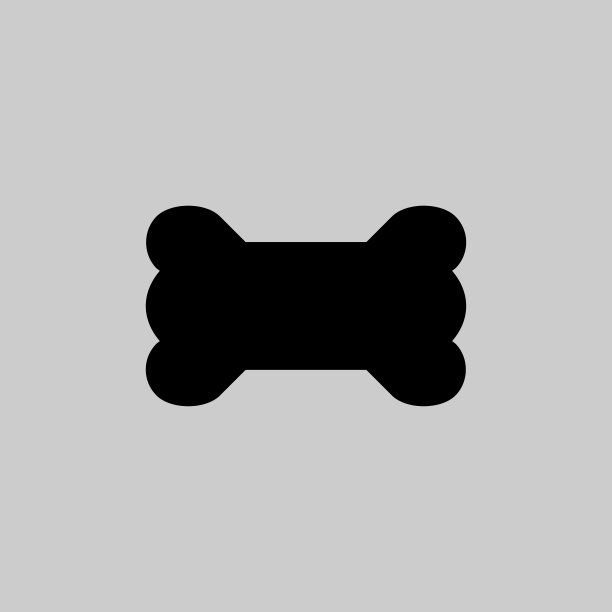 骨平面图标。白血病的象征。标志设计元素图片下载