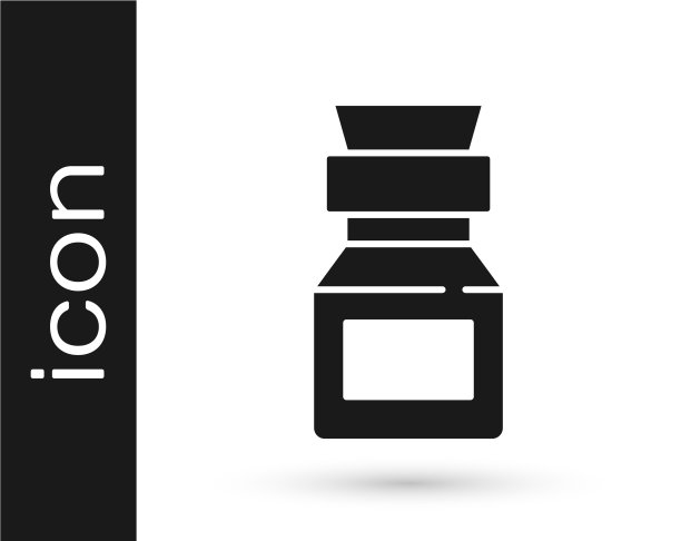 瓶中的毒药图标隔离在白色背景上图片下载