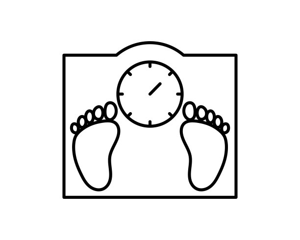 尺度图标矢量。简单的平面符号。完美的黑色象形插图上的白色背景。图片下载