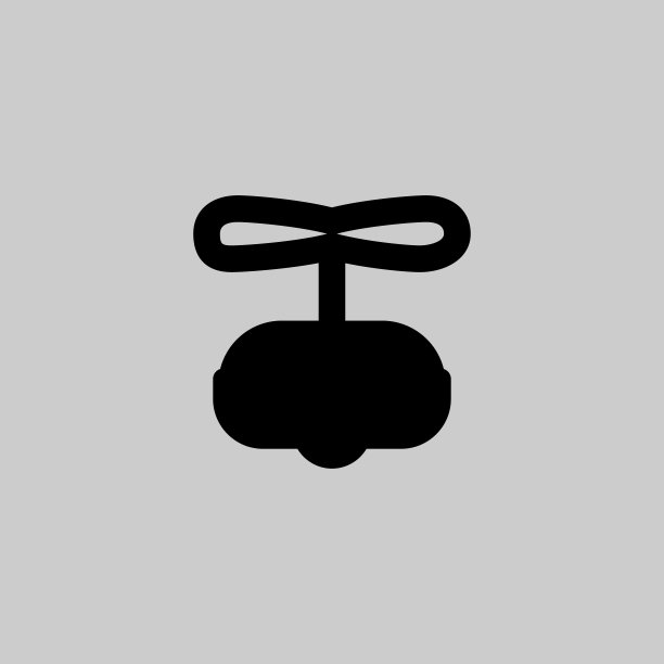 无人机货物图标。无人机投递箱标志。标志设计元素图片下载