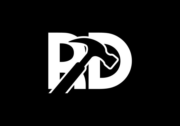 首字母字母r d标志设计模板图片下载