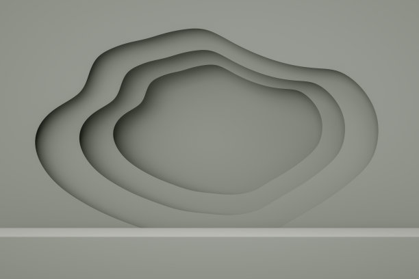 空的商品展示台，平台，抽象极简剪纸背景图片下载