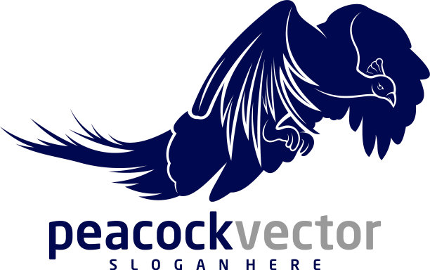 孔雀标志设计模板孔雀鸟图片下载