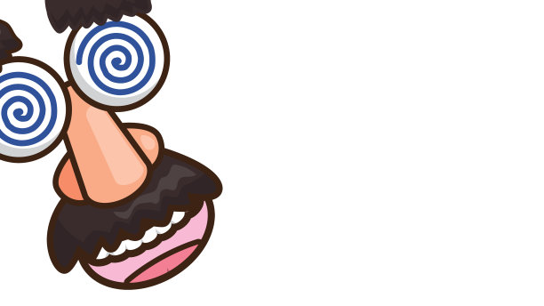 愚人节。一个留着胡子的滑稽男人。图片下载