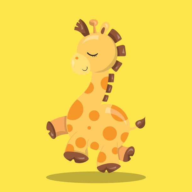 长颈鹿侧黄02图片下载