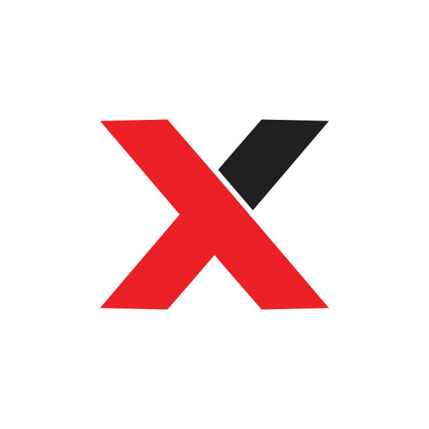字母XT简约几何线条标志图片下载