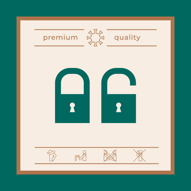 锁定解锁-设置图标图形元素为您图片下载
