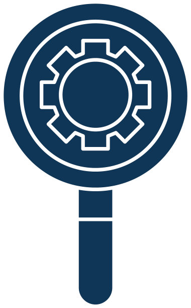 齿轮在卢佩剪影风格图标设计图片下载