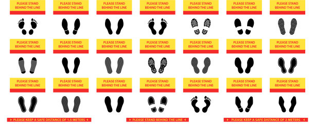 设置人类足迹停止文本图片下载