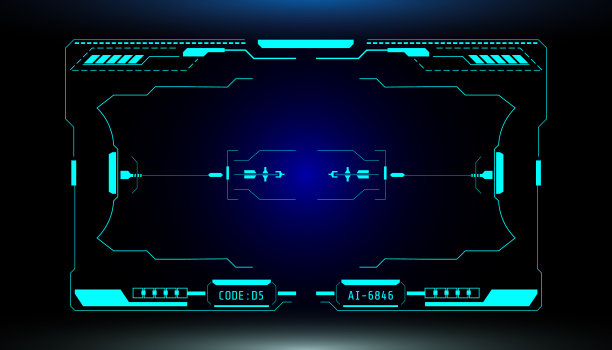 Hud未来元素自动目标扫描图片下载