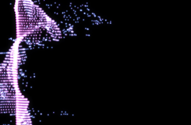 丁香和紫色声音均衡器颗粒抽象液体流图片下载