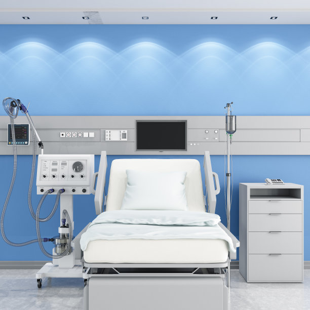 有通风系统的现代病房图片下载