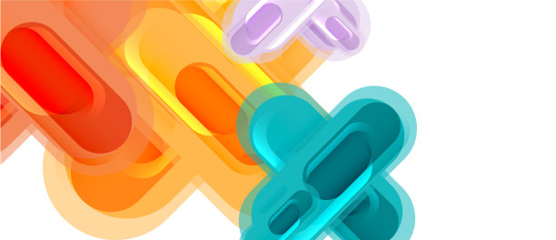 现代玻璃十字形抽象图片下载