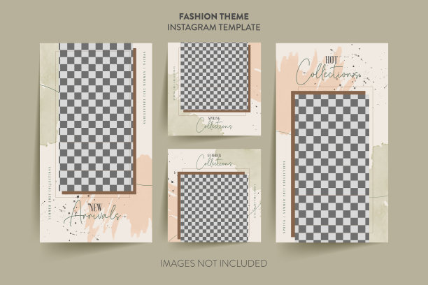 时尚女人instagram故事模板溢价图片下载