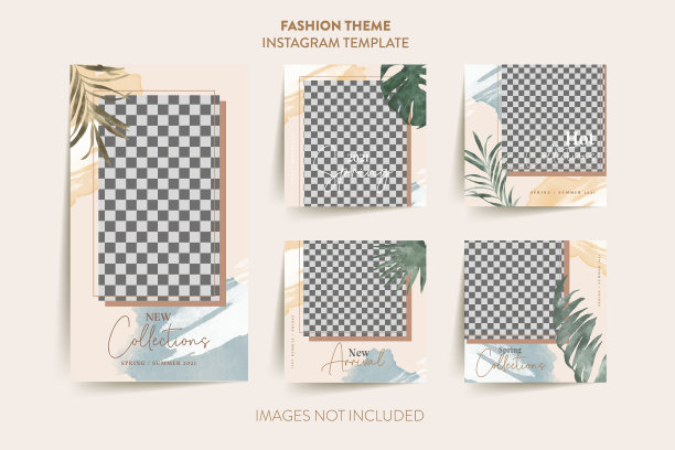 时尚女人instagram故事模板图片下载