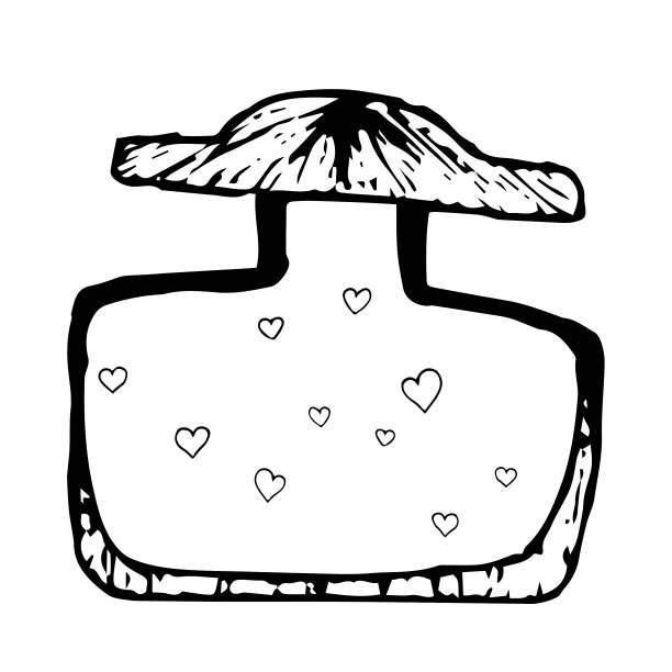 香水瓶图标马桶水手绘图片下载