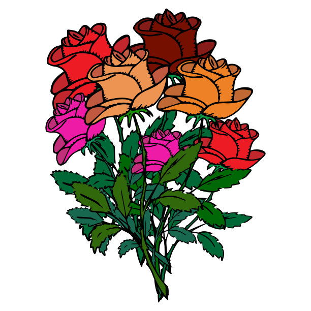 花束玫瑰的图标是一束玫瑰图片下载