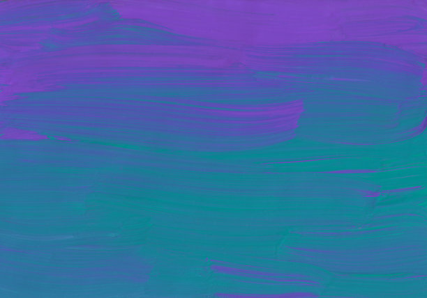 抽象深蓝色、紫色、海绿色背景画。在纸上挥笔。当代艺术图片下载