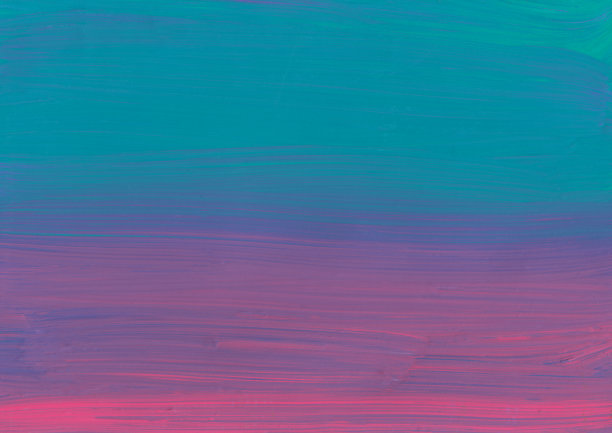 抽象的深粉红色和海绿色背景。红色和蓝绿色渐变背景。在纸上挥笔。现代艺术图片下载
