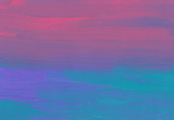 抽象的深紫色，粉红色和海绿色背景。紫罗兰，红色和蓝绿色梯度的背景。在纸上挥笔。现代艺术图片下载