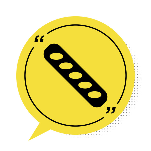 黑色法国长棍面包图标孤立在白色图片下载