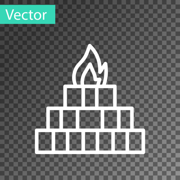 白线yagna图标隔离上透明图片下载