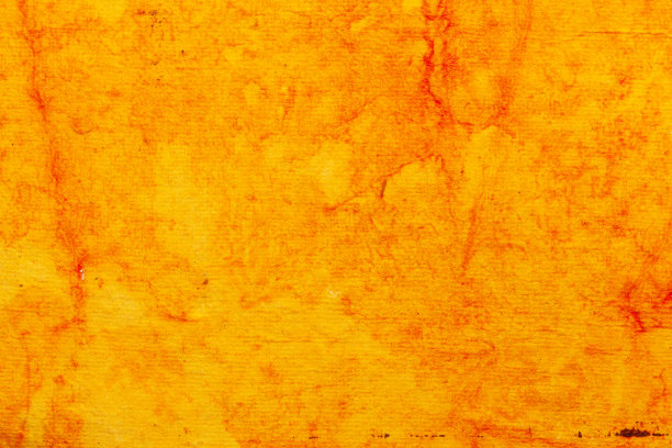 一个漂亮的橙黄色手工纸抽象的红点。背景、3 d渲染。图片下载