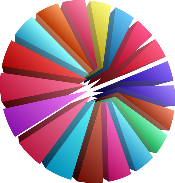 简单的饼图和圆图图片下载