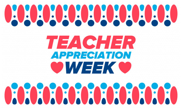 美国教师感恩周。每年5月庆祝。向辛勤工作并教导我们孩子的老师们致敬。学校和教育。学生的学习概念。矢量图图片下载